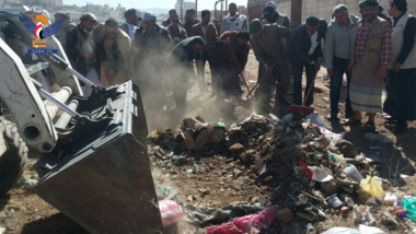 Start einer Reinigungs- und Aufforstungskampagne im Distrikt Shaoub in Sanaa